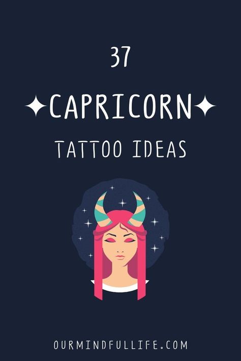 Capricorn Spiritual Tattoo, Capricorn Snake Tattoo, Best Capricorn Tattoo Ideas, Pretty Capricorn Tattoo, Cool Capricorn Tattoos, Capricorn Pansy Tattoo, Capricorn Sign Tattoo Symbols, Capricorn Fine Line Tattoo, Capricorn Small Tattoo