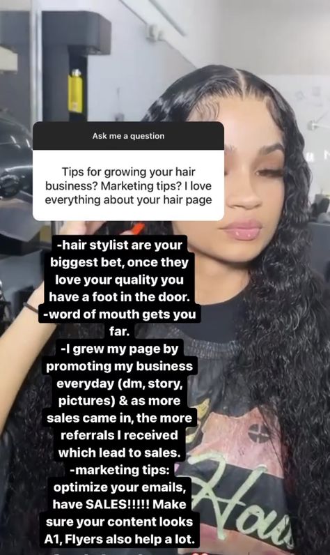 Starting A Wig Business, Successful Hair Business, Boss Baddie, Hairstylist Marketing, Wig Business, Hair Care Business, Hair Oil Recipe, Esthetician Quotes, Business Plan Outline