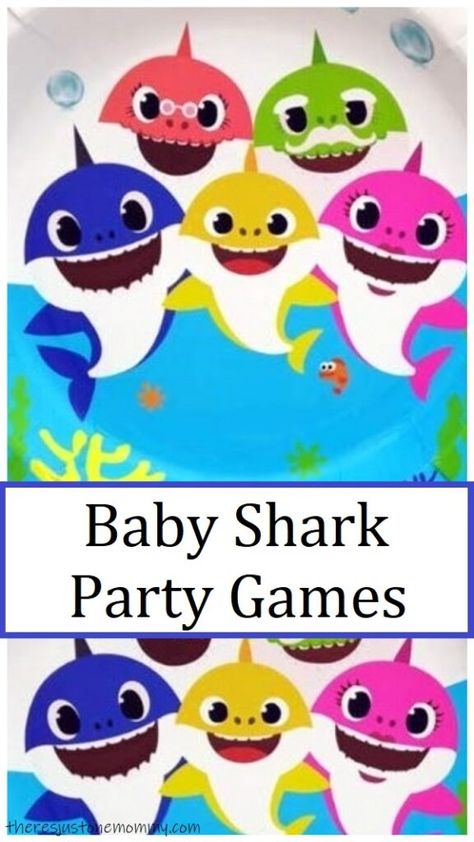 Know a kid that loves Baby Shark? These Baby Shark party games are perfect for a kids shark birthday party or to use these baby shark games at a playdate. #kidsgames #kidspartyideas #babysharkparty #babyshark #theresjustonemommy Shark Party Games, Shark Games For Kids, Baby Shark Birthday Party Boy, Boys Birthday Party Games, Baby Shark Birthday Party, Baby Shark Party, Shark Games, Birthday Party Boy, Shark Themed Party