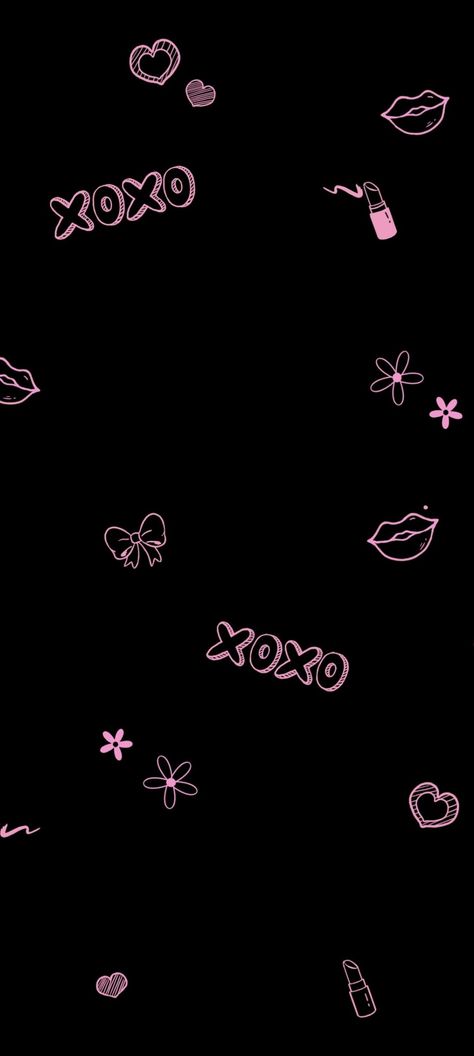 Dark Doodle Wallpaper, Black Feminine Wallpaper, Bunga Aesthetic Wallpaper, Walpaper Wathsapp Aesthetic Hitam, Blackish Wallpaper, Chat Wallpaper Whatsapp Iphone Black, Iphone Keyboard Wallpaper, Realistic Wallpaper Iphone, Black And Pink Aesthetic Wallpaper Iphone