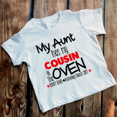 Cousin Announcement, Cousin Shirts, Fun Pregnancy Announcement, Baby Reveal Shirt, Auntie Baby, Creative Pregnancy Announcement, Fun Baby Announcement, Cute Pregnancy Announcement