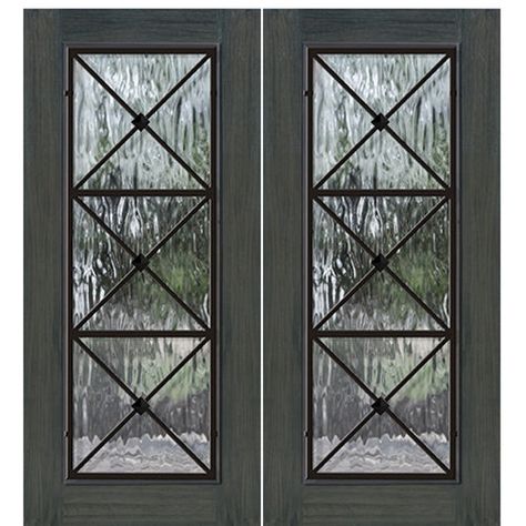 Double front entry doors modern