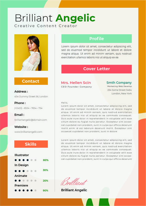 Content Creator Resume, Creative Resume Design, Creative Cv, Cv Resume, Have A Good Day, Resume Design, Resume Examples, Web Marketing, Design Collection