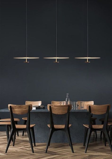 Living Room Ceiling Lights Scandinavian, Modern Dining Room Lighting, Dining Table Lighting, Modern Minimalist Bedroom, Minimalist Dining Room, Dining Room Pendant, Pendant Lighting Dining Room, Scandinavian Minimalist, Bedroom Light