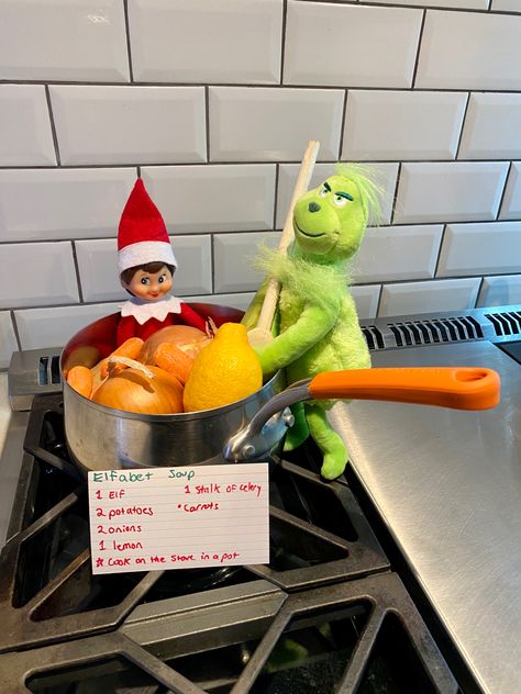 Elf On The Shelf Grinch Ideas Elves, Elf And Grinch On The Shelf Ideas, Grinch And Elf On The Shelf, Elf Grinch Ideas, Elf And Grinch Ideas, Grinch On The Shelf, Grinch Elf On The Shelf, Grinch Elf On The Shelf Ideas, Tinsel Ideas