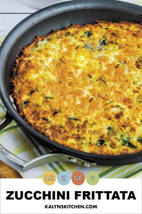 Zucchini Frittata Recipe, Courgette Recipes, Keto Veggies, Best Zucchini Recipes, Large Zucchini, Zucchini Frittata, Breakfast Favorites, Lo Carb Recipes, Frittata Recipe