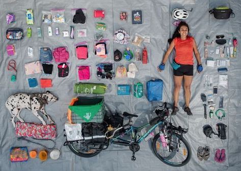 Check Out What These Cyclists Packed for a Long-Distance Bike Trip Bike Riding Tips, Long Distance Cycling, Bikepacking Bags, Bicycle Travel, Bike Trip, Bike Riders, Riding Tips, Pannier Bag, Bike Riding