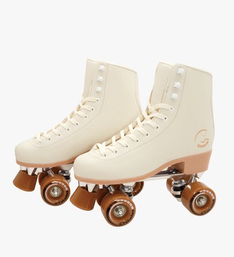 ● Structured Retro Boot● 58mm 83A Wheels● ABEC-7 Carbon Steel Bearings● Aluminum Trucks● Plush Interior Fabric● Removable Toe Stops Crafted in a delightful creamy white hue that is reminiscent of classic vanilla ice cream, this skate exudes timeless elegance and enhance your skating pleasure. This sophisticated shade embodies purity and sophistication, adding timeless appeal to your skating sessions, whether you're gliding leisurely along the boardwalk or perfecting your moves at the rink. The u Cute Roller Skates, Roller Skates Fashion, Quad Skates, Inline Skating, Rare Gems, Roller Skate, Roller Skates, Vanilla Ice, Interior Fabric