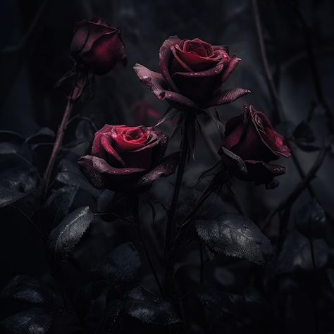 Deep Red Roses Aesthetic, Red Rose Dark Aesthetic, Blood Roses Aesthetic, Dark Roses Aesthetic, Dark Red Roses Aesthetic, Rose Aesthetic Dark, Dark Rose Aesthetic, Rose Dark Aesthetic, Black Rose Aesthetic