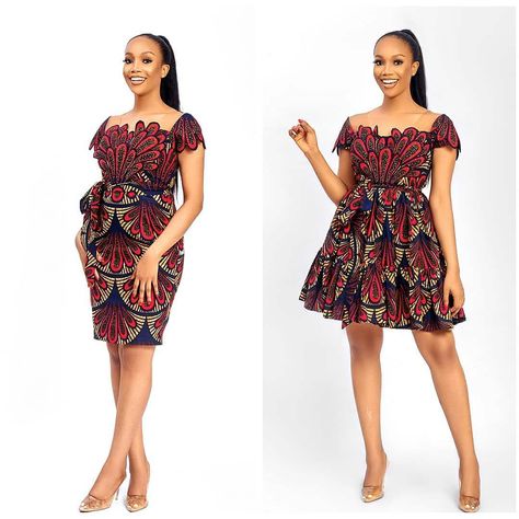 The Official Ankara Styles on Instagram: “🥰 @xzenda” Ankara Short Flare Gowns, Nigerian Fashion Ankara, Ankara Short, Stylish Naija, Ankara Short Gown Styles, Ankara Dress Styles, Short African Dresses, African Fashion Traditional, Gown Styles