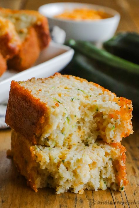 Zucchini Cheddar Beer Bread is a perfect way to use up a surplus of fresh garden zucchini. It’s simple to make and uses your favorite beer as a main ingredient. You will LOVE the smell of this incredible recipe as it bakes in the oven! Nothing beats a fresh loaf of homemade bread topped with butter and served alongside a main dish. Zucchini Cheddar Cheese Herb Beer Bread, Zucchini Beer Cheese Bread, Zucchini Beer Bread, Bread Flavor Ideas, Zucchini Cheesy Bread, Cheddar Beer Bread, Beer Cheese Bread, Zucchini Cheddar, Cheesy Bread Recipe