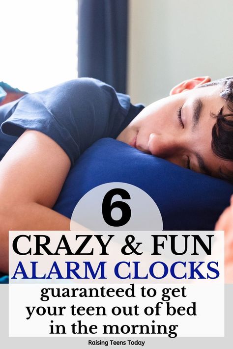 6 Crazy Alarm Clocks Guaranteed to Get Your Teen Out of Bed in the Morning - Raising Teens Today Cool Alarm Clocks For Teens, Tired Of Begging, Teen Sleeping, Late For School, Ways To Wake Up, College Boys, Get Out Of Bed, Alarm Clocks, Staying Up Late