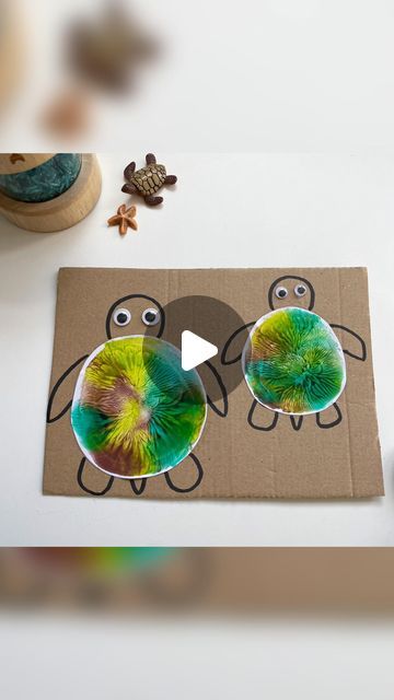 Cheryl Gavrielides on Instagram: "Balloon printed turtle 🐢 

I just love the marbled print effect you get using a balloon and paint!

We made the cutest sea turtles using this method and of course my kids loved it!! Who wouldn’t enjoy painting with a balloon! 

We are joining in with #fantasyhasreallynolimits in preparation for World Ocean Day this weekend! 
Thank you @creativiconbambini for inviting me to join you all. 

Let me know in the comments what animal we should try next!!!

#worldoceanday #turtleart #naturecrafts #diy #kidscraftideas #balloonpainting #paintingforkids #kidspainting #kidart #simplecrafts #easypeasyplay #funbudgetplay #recycledcrafts #bastelnmitkindern #inspireuswithyourplay #craftideas #papercrafts" World Ocean Day, Turtle Crafts, Balloon Painting, Candle Flame, Balloon Crafts, Kids Painting, Ocean Day, Turtle Art, Oceans Of The World