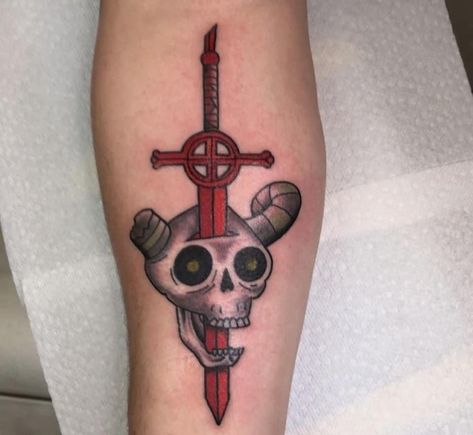 Adventure time- The Lich Wing Tattoo Men, Adventure Time Tattoo, The Lich, Funky Tattoos, Doodle Tattoo, Tatuaje A Color, Funny Tattoos, Time Tattoos, Dope Tattoos