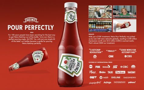 Cannes Award Boards, Case Board Advertising, Concept Board Advertising, Case Board, Advertising Awards, Case Study Design, Heinz Ketchup, Clever Advertising, Advertising Board