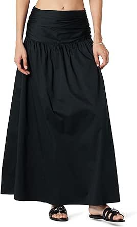 The Drop Women's Long Gathered Skirt Long Gathered Skirt, Brunch Attire, Rare Roses, Mini Skater Skirt, Fashion Skirts, Stylish Skirts, Ruched Skirt, Half Skirt, The Drop