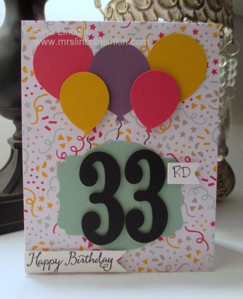 33rd Birthday Birthday Surprise For Husband, 44th Birthday, Old Birthday Cards, 38th Birthday, 33rd Birthday, Flowers Images, Large Numbers, Birthday Queen, Making Greeting Cards