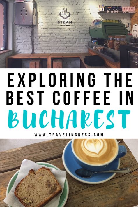 In Bucharest, Romania and want to find the best coffee shops for a caffeine pick me up? Bucharest has incredibly hip and speciality cafes serving the best coffee. Follow this guide to find excellent coffee and Instagram worthy spots in Bucharest! #bucharest #romania #bucharesttravel #romaniatravel Coffee Around The World, Balkans Travel, Travel Foodie, Romania Travel, Eastern Europe Travel, Europe Itineraries, Destination Ideas, Couple Travel, Best Coffee Shop