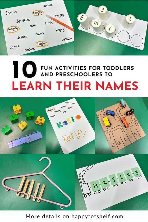 10 Fun Activities for Kids to Recognize Their Names Name Recognition Activities, Learning Activities For Preschoolers, Name Writing Activities, Name Activities Preschool, Preschool Names, Name Recognition, Dot Stickers, Fun Activities For Toddlers, Activities For Preschoolers