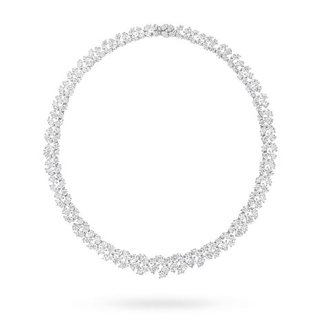 Harry Winston Diamond Necklace, Wreath Necklace, Harry Winston Diamond, Harry Winston, Classic Jewelry, Fine Jewelry Designers, Cluster Earrings, Fine Jewels, Brilliant Diamond