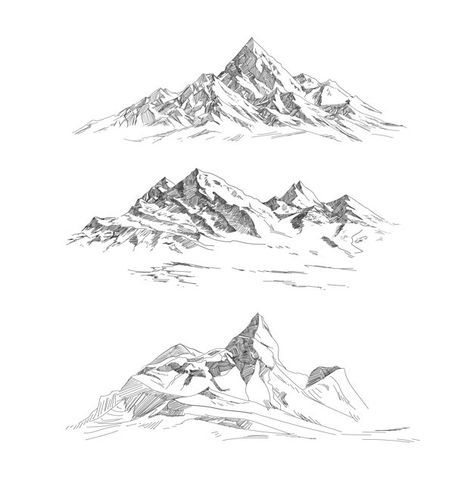 Mountain Sketch, Mountain Drawing, Landscape Sketch, Mountain Tattoo, Landscape Drawings, Pen Art, Mountain Range, Pen Drawing, Mountain Landscape