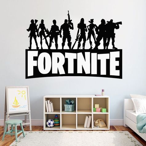 Fortnite Bedroom, Fortnite Room, Bedroom Ideas For Boys, Kids Bedroom Wall Decor, Name Wall Stickers, Name Wall Decor, Hunting Room, Wall Decor Decals, Wall Vinyl Decor