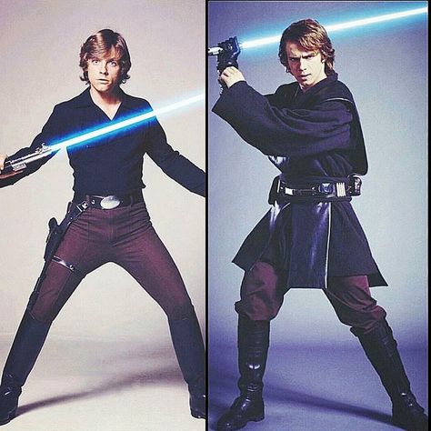 “Like father like son.…” Luke And Vader, Padme Skywalker, Mara Jade, Anakin Vader, Star Wars Luke, Star Wars Luke Skywalker, Star Wars Anakin, Stars Wars, Star Wars Costumes