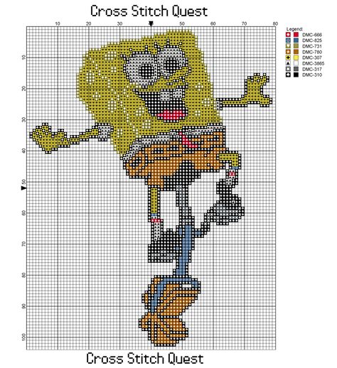 Free SpongeBob Cross Stitch Pattern – Cross Stitch Quest Spongebob Cross Stitch, Easy Pixel Art, Pattern Cross Stitch, Unicycle, Diy Things, Stitch Cartoon, Baby Cross, Cross Stitch Patterns Free, Free Cross Stitch