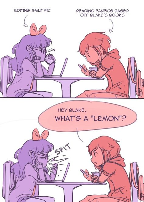 Ruby X Blake, Rwby Ladybug, Rwby Bumblebee, Rwby Funny, Rwby Volume, Rwby Blake, Cartoon Fanart, Rwby Memes, Rwby Red