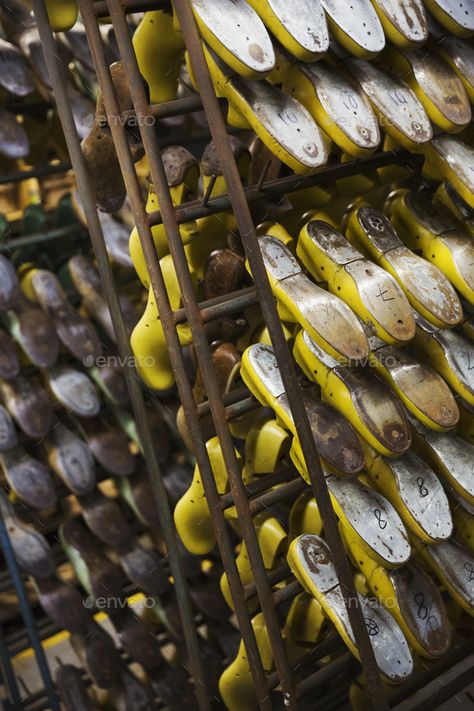 Close up of various metal shoe forms in a shoemaker's workshop. by Mint_Images. Close up of various metal shoe forms in a shoemakerâ€™s workshop. #Sponsored #shoe, #forms, #Close, #metal Store Shelves Design, Shoe Factory, Shelves Design, Store Shelves, Shoe Repair, Shelf Design, Grab Bags, Mexican Food, Food Photo