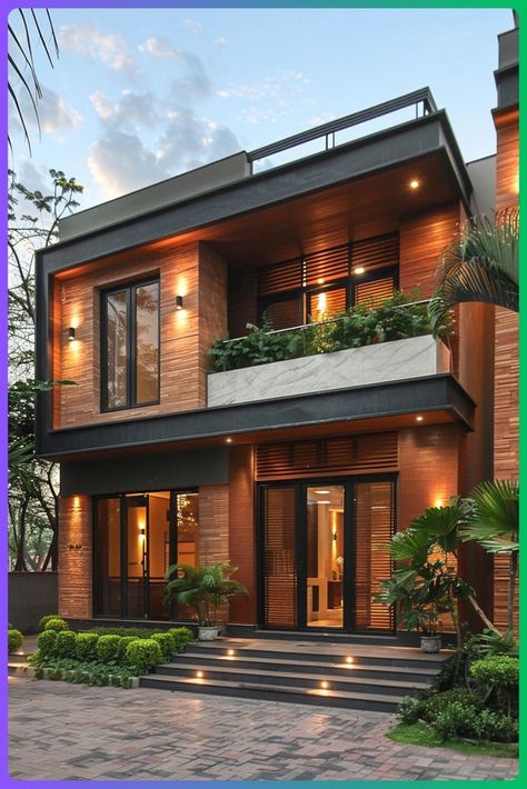 Modern Two Storey House Designs in India | 2 Floor Home Plans – Ongrid Design Three Storey House Design Modern, Modern House Plans 2 Storey, Small 2 Storey House Design Modern, Double Storey House Plans Modern, 2 Storey House Design Modern Floor Plans, 2 Floor House Plans, 2 Floor House, Two Storey House Design, House Plans Small