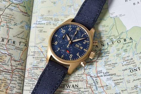 Iwc Chronograph, Spitfire Model, Iwc Watches Pilot, Iwc Pilot, Monochrome Watches, Iwc Watches, Pilot Watch, Small Case, Blue Texture