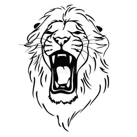 Lion Head Drawing, Lion Drawing Simple, Simple Lion Tattoo, Cub Tattoo, Lion Face Drawing, Lion Coloring Pages, Lion Sketch, Lion Head Tattoos, Lion Illustration