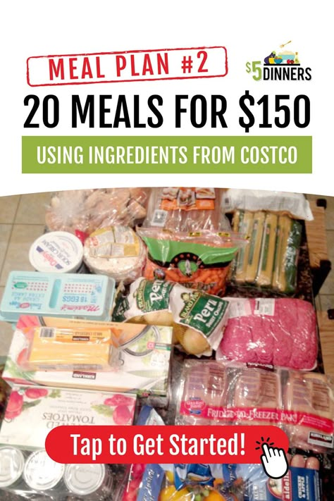 Cheap Costco Meals, Costco Meal Plan, Costco Meals, Table D Hote, Crock Pot Freezer, Budget Meal Planning, Freezer Meal, Freezer Cooking, Make Ahead Meals