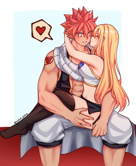 Natsu & Lucy - Fairy Tail Natsu X Lucy Kiss, Natsu X Lucy Fanart, Lucy X Natsu, Natsu And Lucy Kiss, Nalu Fanart, Nalu Fairy Tail, Natsu E Lucy, Nalu Comics, Fairy Tail Natsu And Lucy