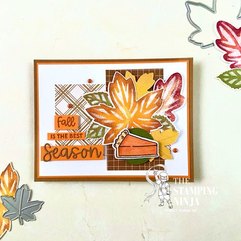 A More Than Autumn Fall Card for the Pals Blog Hop Stampin Pretty, Hand Crafted Cards, Leaves Fall, Small Leaf, Fall Cards, Fall Holidays, Holiday Catalog, Fall Fun, Paper Cards