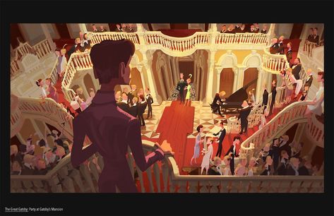 Rich Party, Paintings Tumblr, Bg Design, Color Script, Tv Animation, Party Scene, Arte Inspo, Animation Background, Visual Development