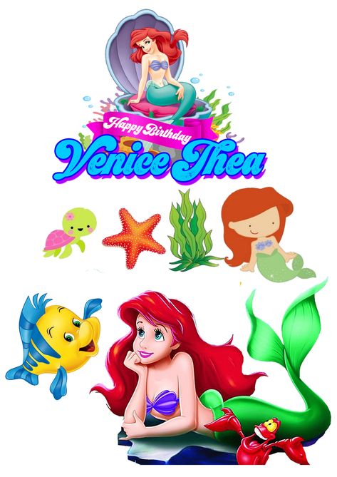 Little Mermaid Cake Topper, Little Mermaid Cake, Little Mermaid Cakes, Mermaid Cake Topper, Mermaid Cakes, Little Mermaid, The Little Mermaid, Cake Topper, Cake Toppers