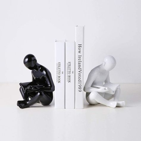 Living Room Accent Pieces, Modern Bookends, Decorative Bookends, Home Office Table, Craft Desk, Book Holders, Book Organization, Book Stands, Living Room Decor Modern