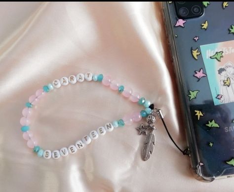 Kpop Phone Strap Phone Charms Strap, Phone Charms, Phone Strap, Jewelry Inspo, Phone Charm, Handmade Jewellery, Friendship Bracelets, Seventeen, Handmade Jewelry