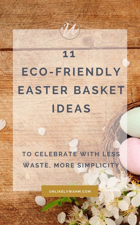 11 Eco-Friendly Easter Basket Ideas: Each year, I am overwhelmed by the waste associated with Easter (and all holidays, really!). We want to celebrate and make the holiday meaningful and fun, but want to pass along our values to our kiddos and lower our impact. I put together 11 eco-friendly Easter basket ideas to help you make your Easter meaningful and more sustainable. #ecofriendlyeasterbasket #ecofriendlyholidays #sustainableEaster Eco Friendly Easter Basket, Creative Easter Basket Ideas, Diy Easter Basket Ideas, Eco Friendly Easter, Sustainable Alternatives, Zero Waste Holiday, Diy Easter Basket, Creative Easter Baskets, Diy Easter Eggs