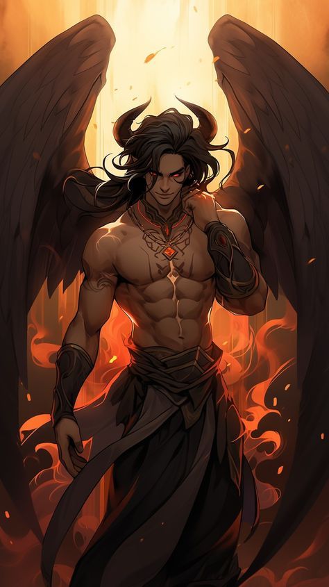 Incubus Incubus Concept Art, God Of Corruption, Incubus Art Anime, Fallen Angel Fantasy Art Male, Male Fallen Angel Art, Male Incubus Art, Beezlebub Demon, Incubus Character Design, Demon Guy Art