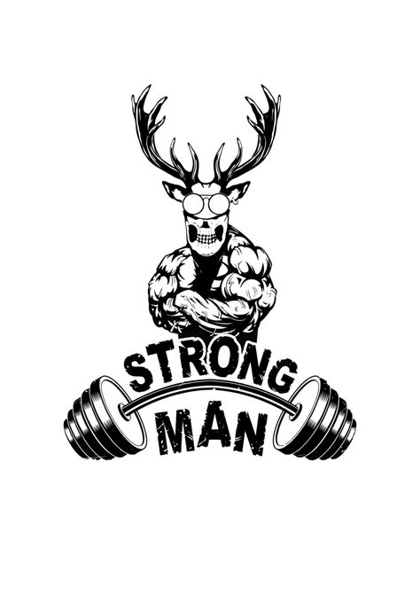 Gym Tshirt Design, Gym Tshirt, T Shirt Design Png, Strong Man, Powerpoint Word, Dog Lover Shirt, Typography Tshirt, Workout Tshirts, Tshirt Design