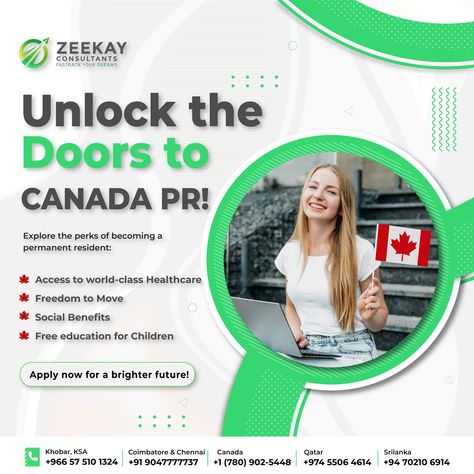 Unlock a world of opportunities by applying for Canada PR! Explore enticing options and discover the incredible benefits of becoming a permanent resident, including world-class healthcare, the freedom to move, social benefits, and free education for children. Your pathway to a brighter future begins now! #KidsHealth #CanadaPR #PermanentResidency #OpportunityAwaits #GlobalCitizen #EducationForAll #HealthcareExcellence Canada Pr, Education For All, Free Education, Global Citizen, Bright Future, The Freedom, World Class, A World, Dreaming Of You