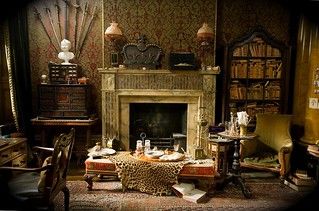 "The eclectic colonial style" | Ulf G Bohlin | Flickr Modern Gothic Interior Design, Modern Gothic Interior, Modern Gothic Home Decor, Victorian Gothic Interior, Gothic Interior Design, Gothic Living Room, Film Decor, Victorian Interior Design, Gothic Interior