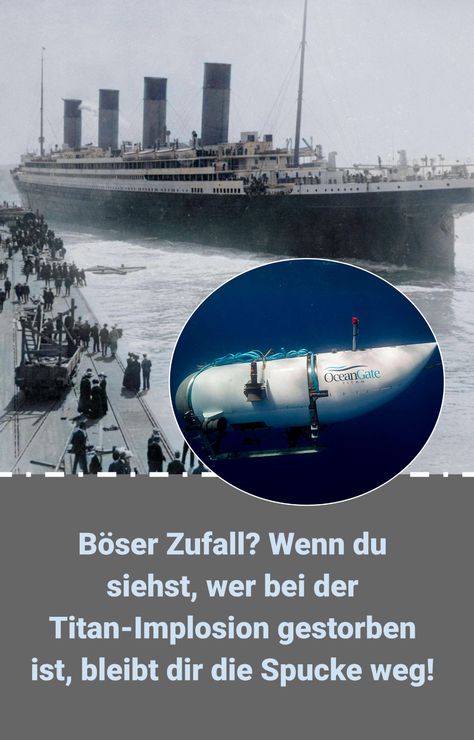 Über 110 Jahre nach der Katastrophe interessieren sich noch immer sehr viele Menschen für das Unglück der RMS Titanic aus dem Jahr 1912. Es ist sogar möglich, das Wrack bei einem Tauchgang mit dem U-Boot zu erkunden. Bei solch einer Aktion implodierte im Sommer 2023 das U-Boot namens Titan. Dabei kamen alle fünf Insassen ums Leben. Einer der Passagiere hatte aber eine besondere Verbindung zu dem versunkenen Schiff, die dir eine Gänsehaut über den Körper jagt, wenn du sie erfährst! Rms Titanic, Titanic, Quick Saves