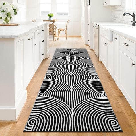 White kitchen wooden floor