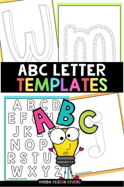 Share the Learning17  These printable letters are perfect for kids and toddlers, offering fun and educational activities that build phonemic awareness and support phonics practice. They combine learning with play for an engaging experience. Explore a variety of free alphabet printables, including uppercase and lowercase letters in different styles. Ideal for coloring, decorating, and prepping alphabet... Letters Of The Alphabet Printables, Printable Letters Free Alphabet Fonts, Free Letter Stencils, Alphabet Letters Printable, Alphabet Mini Book, Alphabet Letters To Print, Free Alphabet Printables, Letter Stencils Printables, Printable Letter Templates