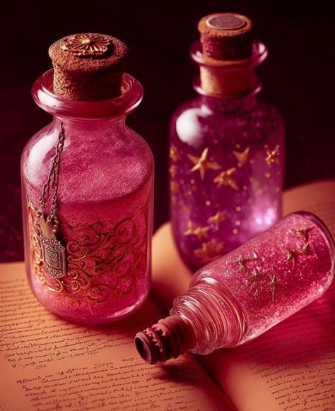 Potion Bottles Aesthetic, Potions Aesthetic, Hobbit Homes, Hairstylist Branding, Book Cover Background, Paige Halliwell, Witch Potion, Sting Like A Bee, Magic Bottles