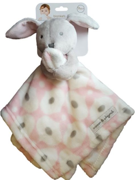 Blankets and Beyond Grey Bunny Pink and White Security Blanket Lovey Bunny Under Blanket, Flamingo Security Blanket, Bunny Security Blanket, Lovie Blanket, Pink And Gray Llama Lovey, Bunny Pink, Grey Bunny, Blue Bunny, Security Blanket